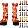 Unisex Halloween Printed Mid-Calf Socks, Breathable and Comfortable