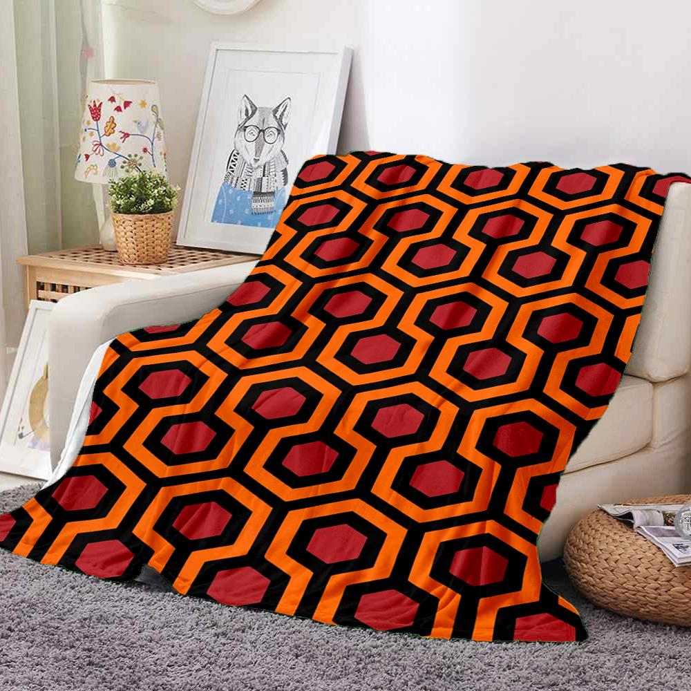 Hexagon Flannel Blanket Throw Blanket Soft Warm Sofa Bed Camping home Decor Unique Christmas Gift C926242