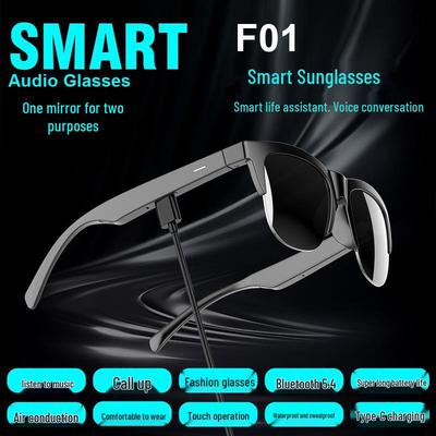 F01 Bluetooth Smart Sunglasses: Polarized Glasses for Music, Calls, and Cycling