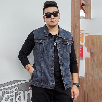 Men's Large Size Denim Vest