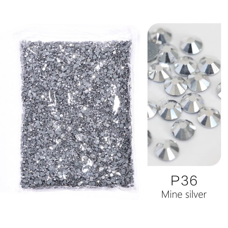 Large Packaging Uniform Glass Imitation Austrian Hot Diamond, Hot Melt Adhesive Bottom Diy Clothing Shoes And Hats Jewelry Rhinestone