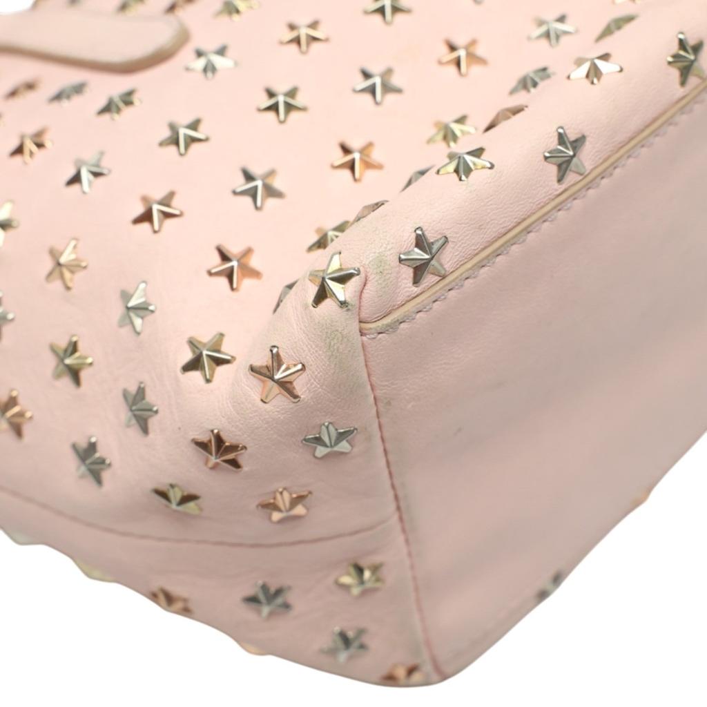 Jimmy Choo 2WAY Bag Handbag Leather Pink Women Used