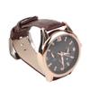 Men Watch Rose Golden Case Black Dial Quartz Movement Luminous Calendar Water Resistant Watch for Male