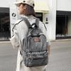 Schoolbag retro denim backpack women's 1011 new large-capacity casual Korean version old schoolbag student class backpack