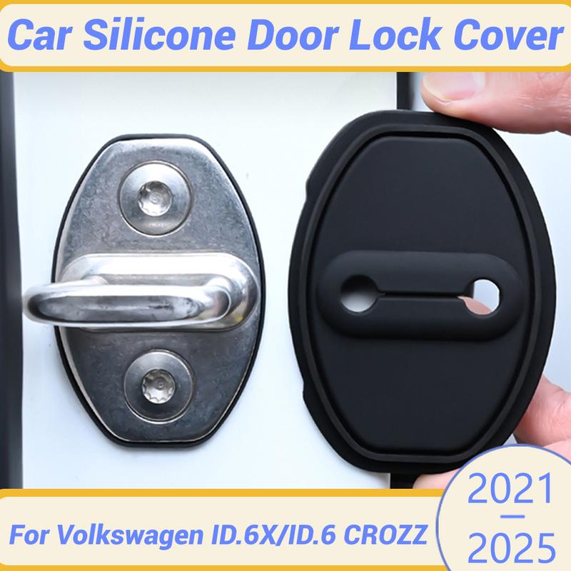 Voor Volkswagen ID.6X ID.6 CROZZ -2025 Autodeur Slot Gesp Beschermhoes Elastisch Anti-Botsing Schokabsorberend Kussen