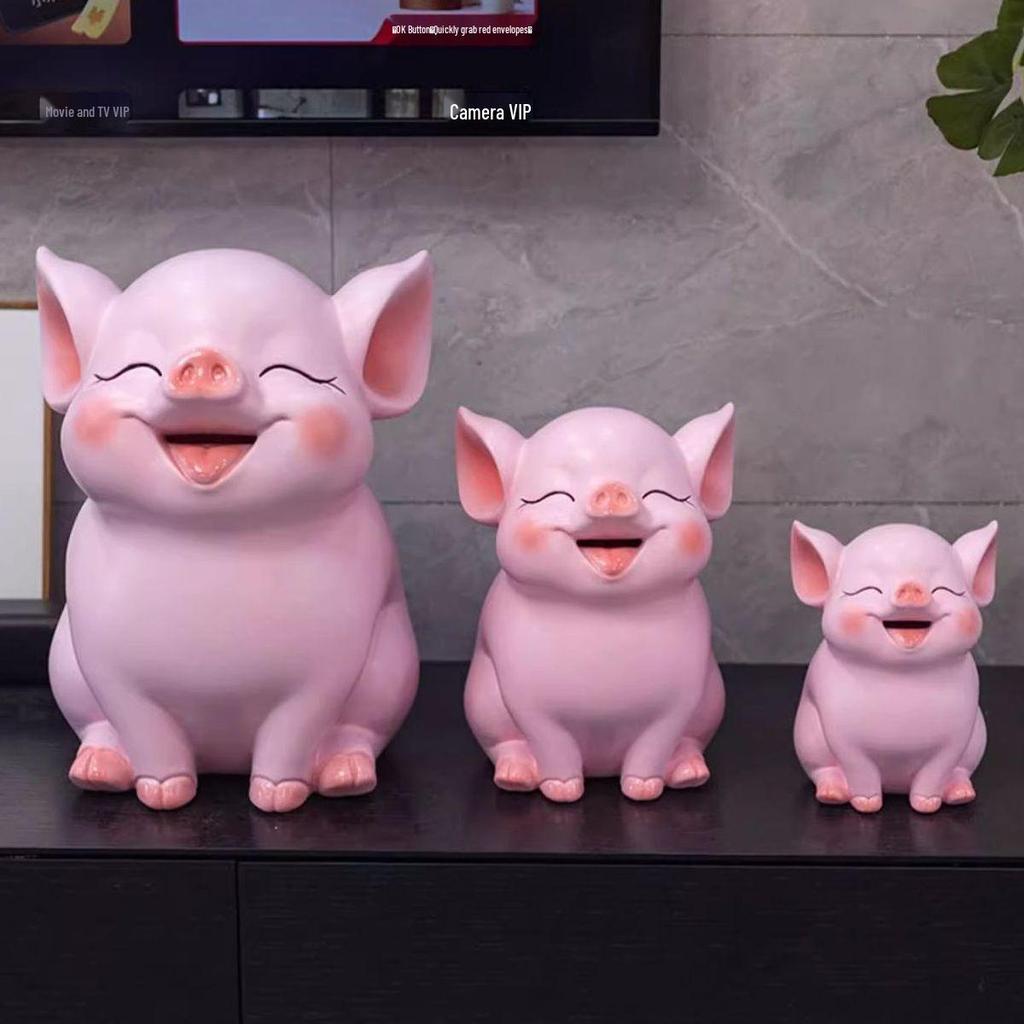 Entzückliches Sparschwein: Cartoon-Schwein-Sparschwein & Dekor-Geschenk
