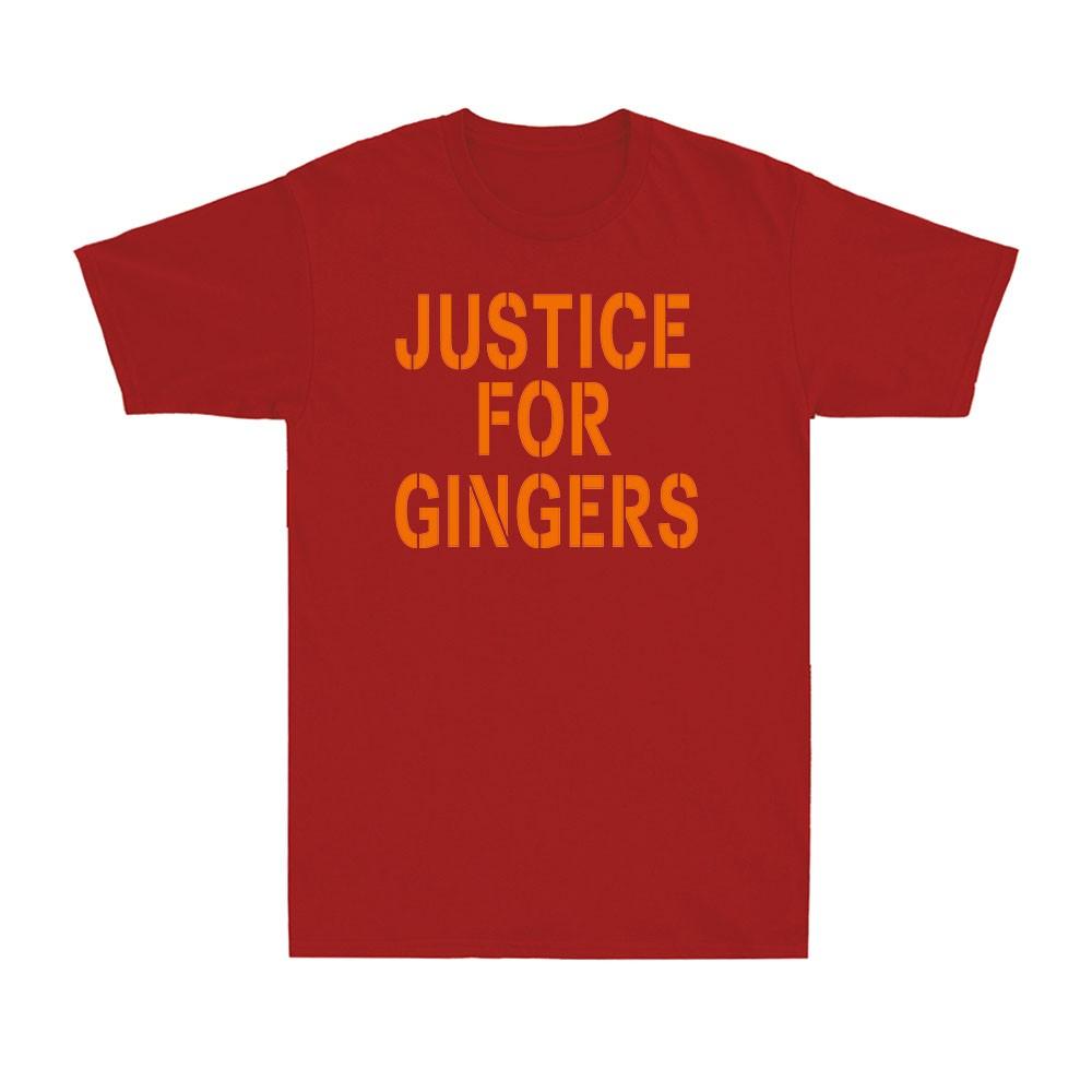 Justice Pour les Rouquins Saying Drôle Nouveauté Vintage Unisexe T-shirt en Coton