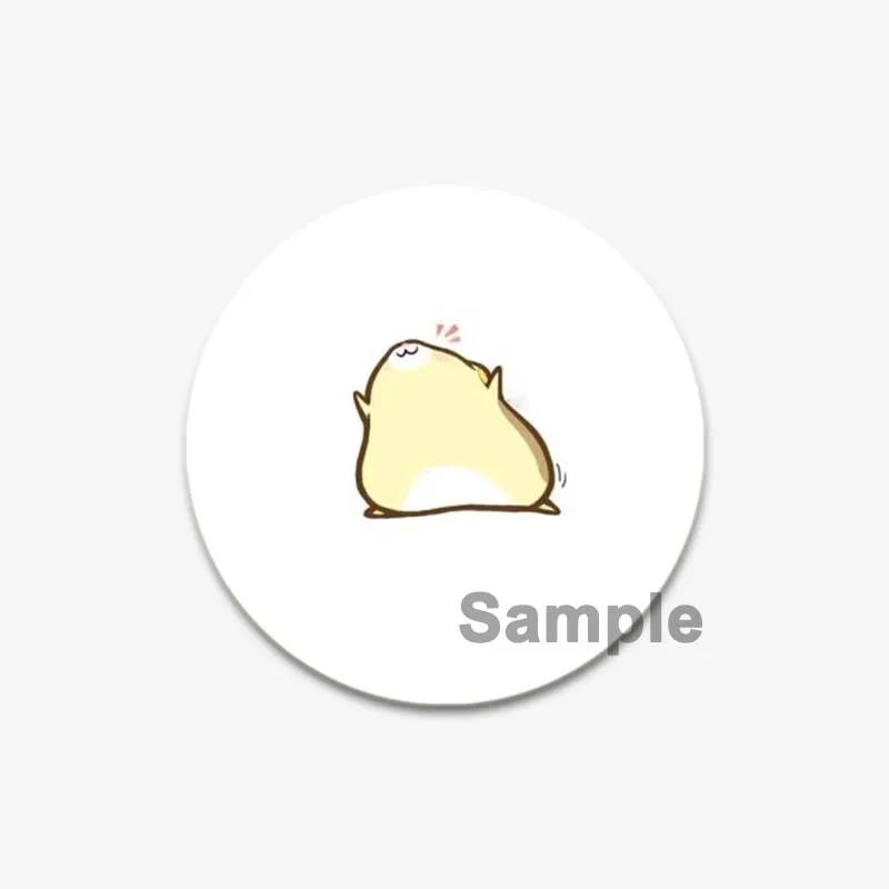 32/44/58mm Cartoon Animal Simple Drawing Badges Frog/ Cat/Squirrel/Lizard, Duck Art Brooch Backpack Decor Accessories Gifts Pins