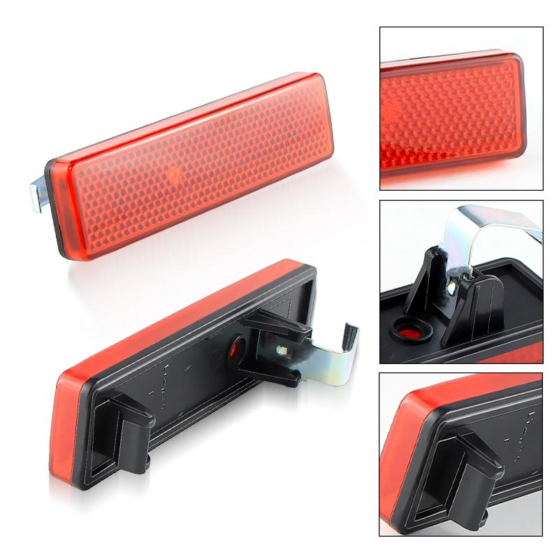2pcs For Opel Vauxhall Vivaro Movano A Nissan Primastar Renault Trafic Master Rear Bumper Reflector Red Shells OEM:9160858