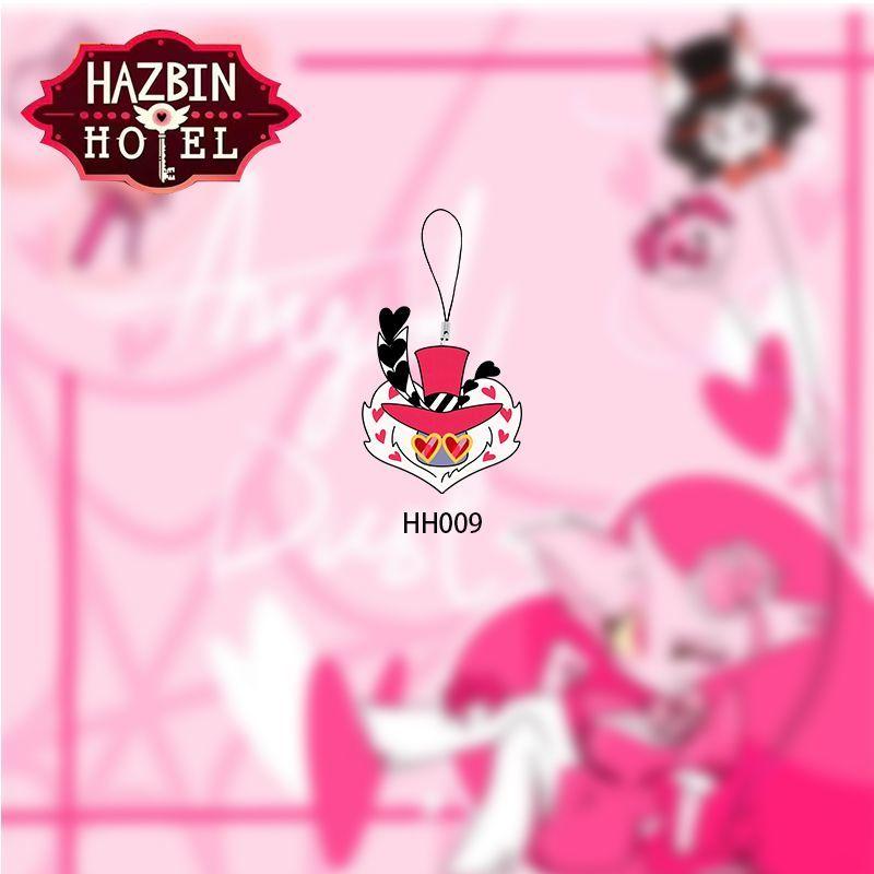 Alastor Doudou Eyes Keychain Vaggie Cell Phone All Staff Set Bag Decoration Adam Accessories Kawaii Lucifer Pendant Gift