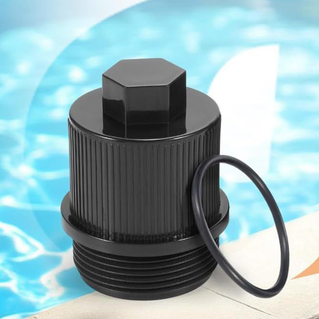 Pool Accessory Drain Cover with O-Rings Drain Plug Swimming Filter Anti Clogging Draining Caps Replacement for Pentair CCP Quad