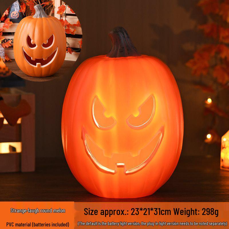 Halloween Light-Up Hollow Pumpkin Lantern for Outdoor Decor