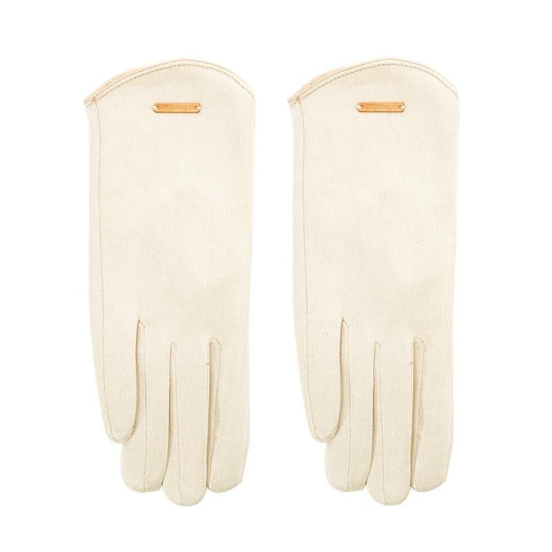 Women Touch Screen Gloves Fashion Mittens Autumn Winter Warm Thin Cashmere Solid Cycling Drive Suede Fabric Elegant Windproof