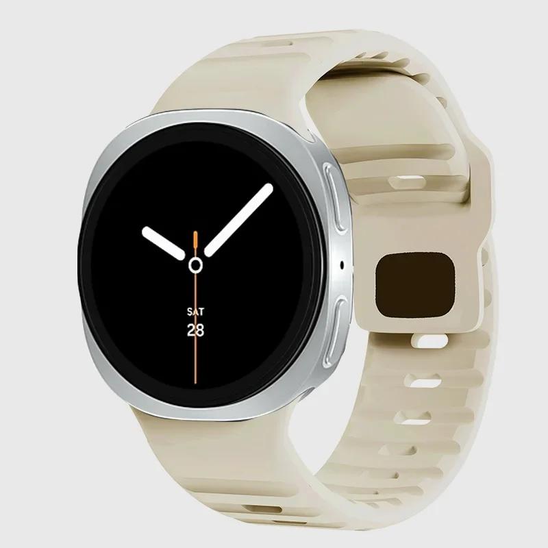 Silicone Straps for Samsung Galaxy Watch 8/8 Classic Strap 40mm 44mm 46mm Sport Bracelet Correa Galaxy Watch 8/7 Ultra Band 47mm
