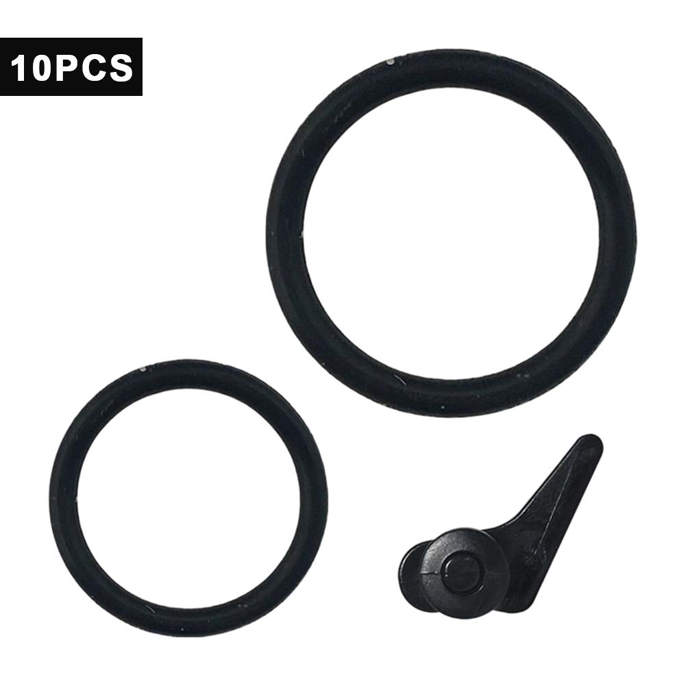 For Fishing Rod with Silicone Ring Plastic Lure Hook Fixer Portable Fishing Accessory 10PCS Hook Keeper