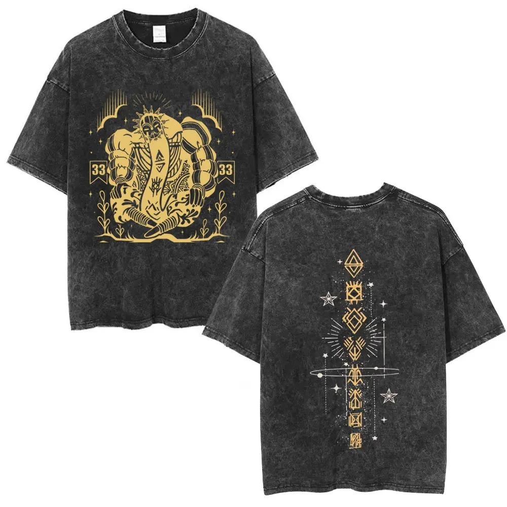 

Clair Obscur Expedition Successor Vintage Washed Gaming TShirt Unisex Homebody Gamers Cosplay Oversized Graphic Tshirts 2XL