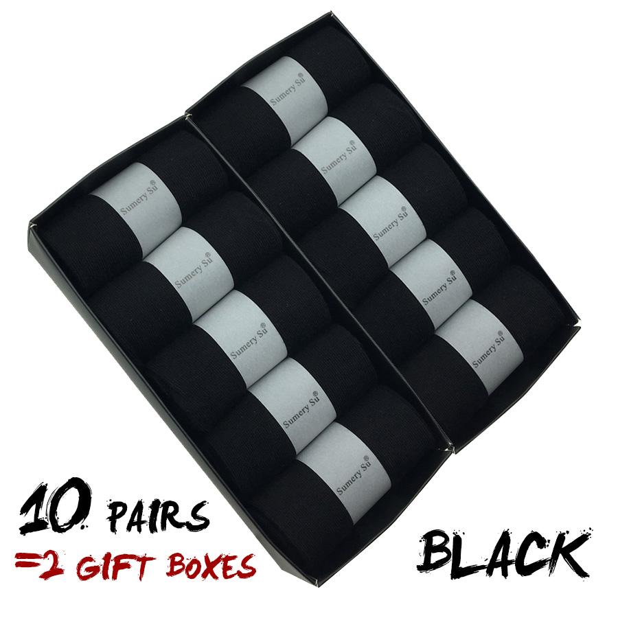 5 Pairs/Lot Socks Men Dress Wedding Cotton Solid Color Black Brand Fashion Breathable Casual Meias Male Sock Gift