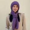 Warm Hats Bib Ear Protective Windproof Wool Hats Beanie Cap Women Hat Knitted Hat Hats Scarf Sets