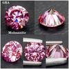 Round Cut Moissanite Pink Color Lab Grown Diamond for DIY Jewelry Making Materials with Factory Price