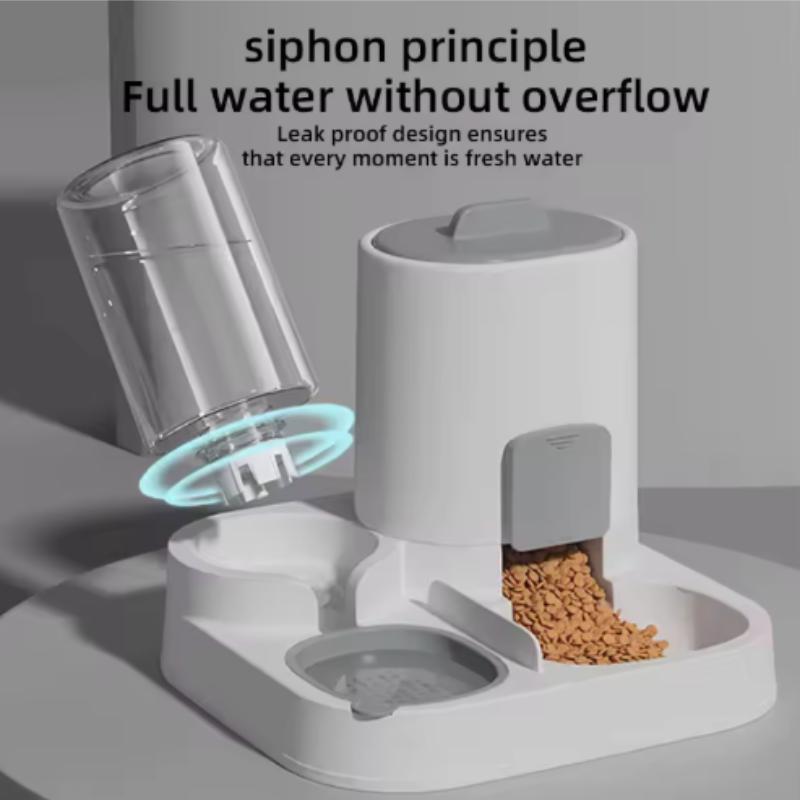 Customizable Two-in-One Pet Feeder Bowl for Cats And Dogs Smooth Food & Water Supply Cat Water Dispenser Dog Bowl Pet Supplies