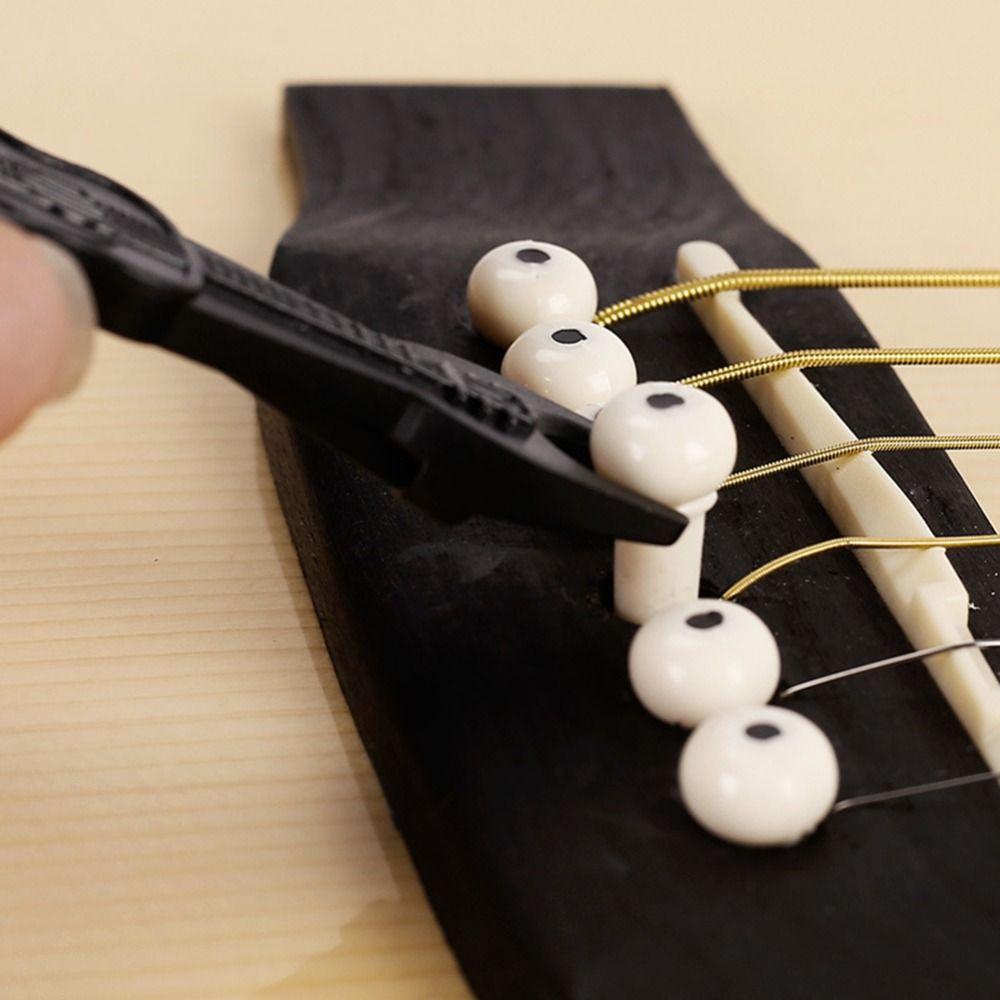 Zubehör Abzieher Gitarren-Set Gitarrenwirbel Gitarrensaiten Nagel Gitarrenbrückenstifte Wirbel
