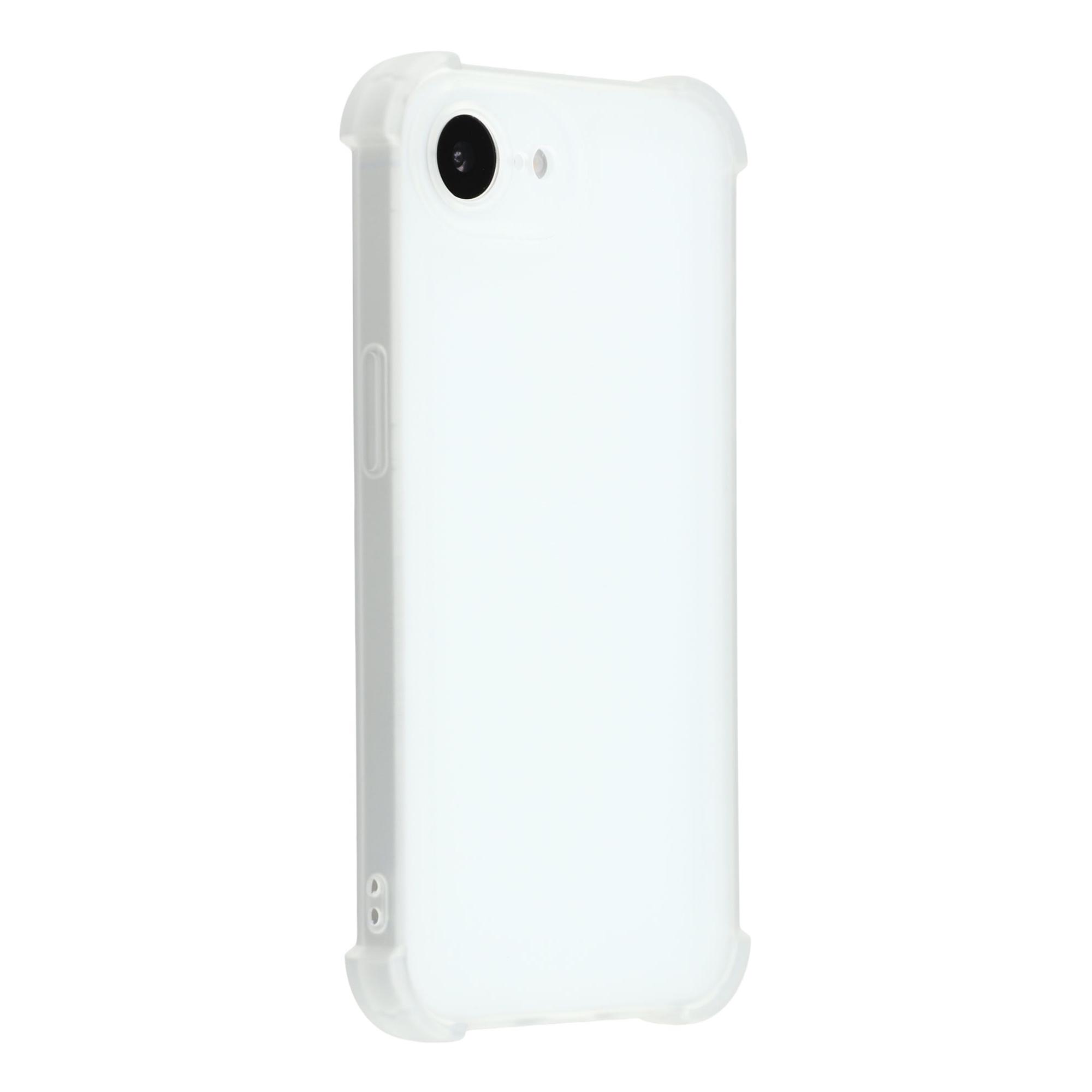 

For iPhone 16e Case Skin Touch Matte TPU Phone Back Cover Precise Cutouts Transparent White
