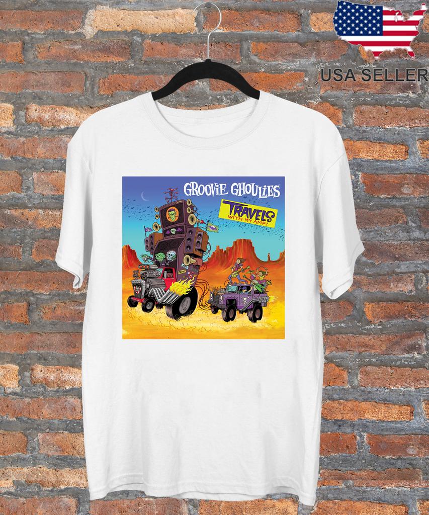 Groovie Ghoulies - Travels With My Amp T Shirt Size S to 5XL