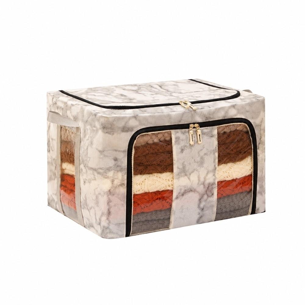 Large Capacity Clothes Storage Basket Foldable Organizer Box Clothing Storage Box Wardrobe