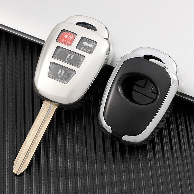 Soft Rubber Key Case for Toyota Prado, FJ Cruiser, Vios, Previa