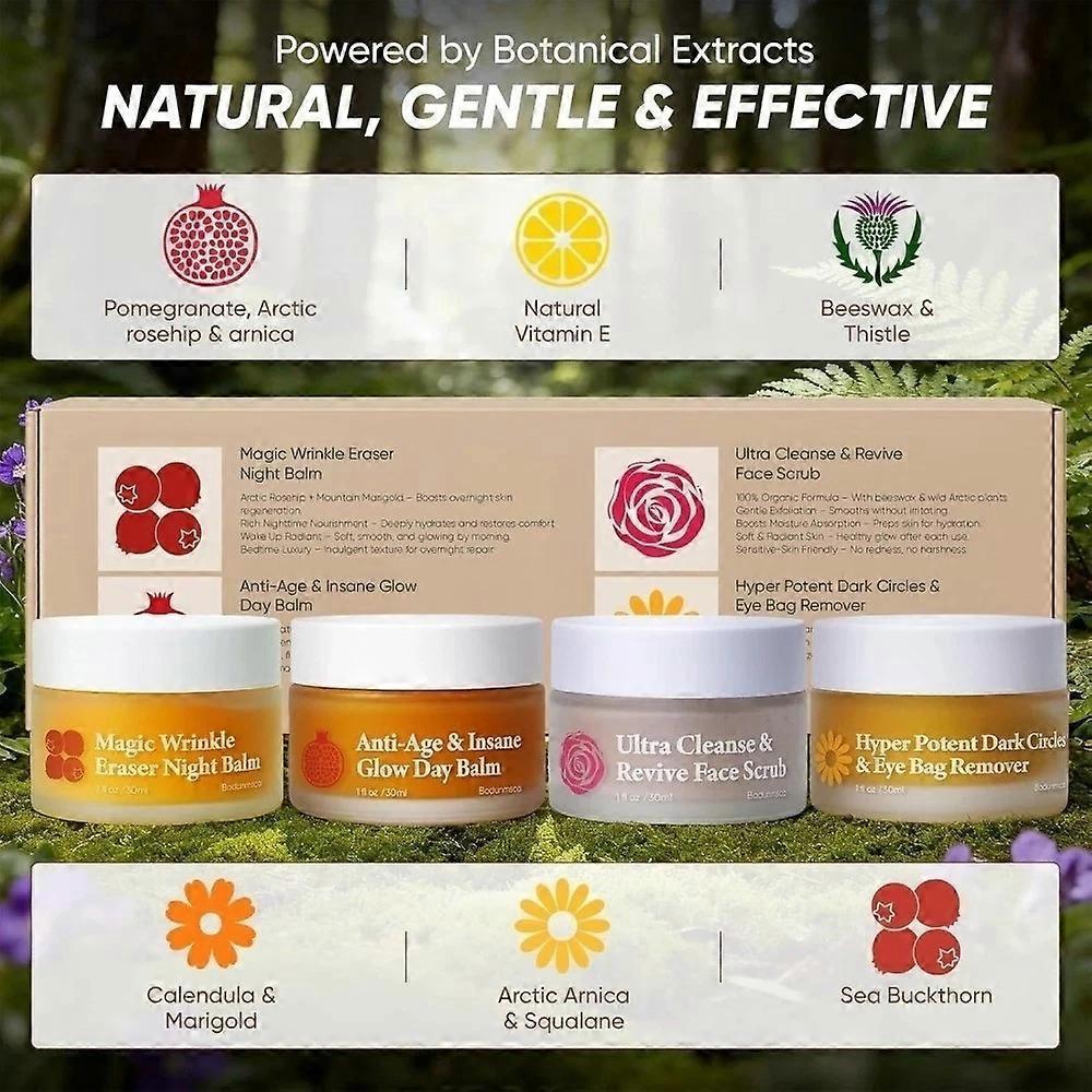 Il Sistema Completo per la Pelle delle Donne Mature Balsamo Viso Biologico 4 in 1 per Tutti i Tipi di Pelle