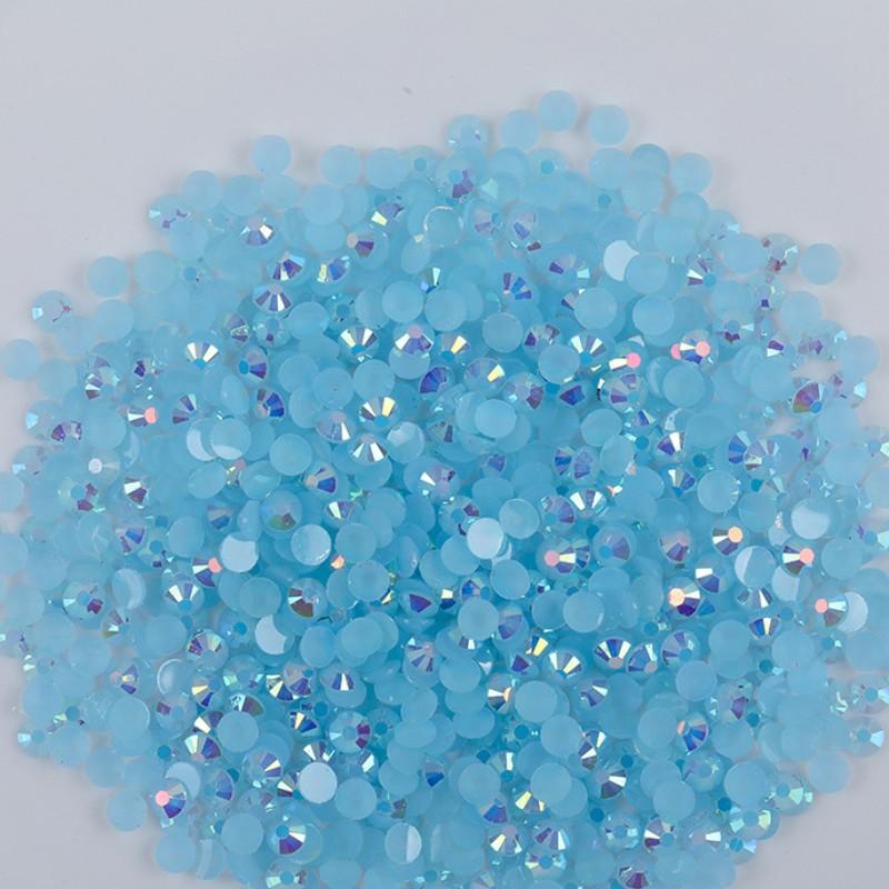 of High-quality Flat Bottomed Resin Diamond Nail Polish Diamond Color DIY Jelly AB 14 Cut Surface Sticking Rhinestone