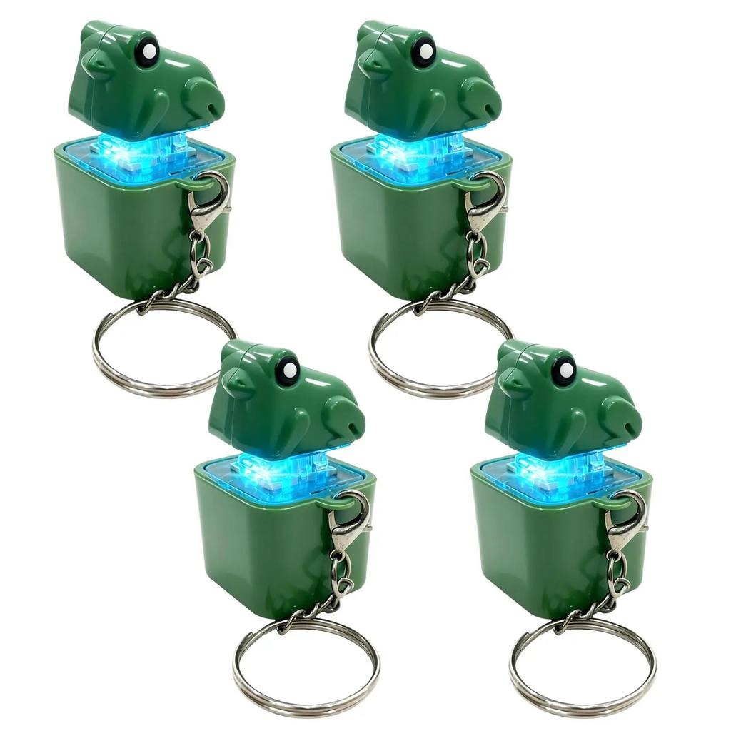 Grenouille Coassante Jouet Fidget Clé USB Grenouille Rechargeable Avec Son & Lumières LED, Clavier Clickeur Grenouille Ludique Soulagement du Stress