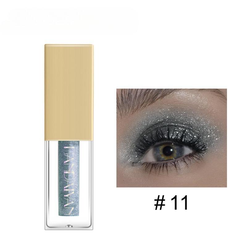 Liquid Eyeshadow Shimmering 12-color Colorful Performance Glittering Metallic Eyeshadow Liquid