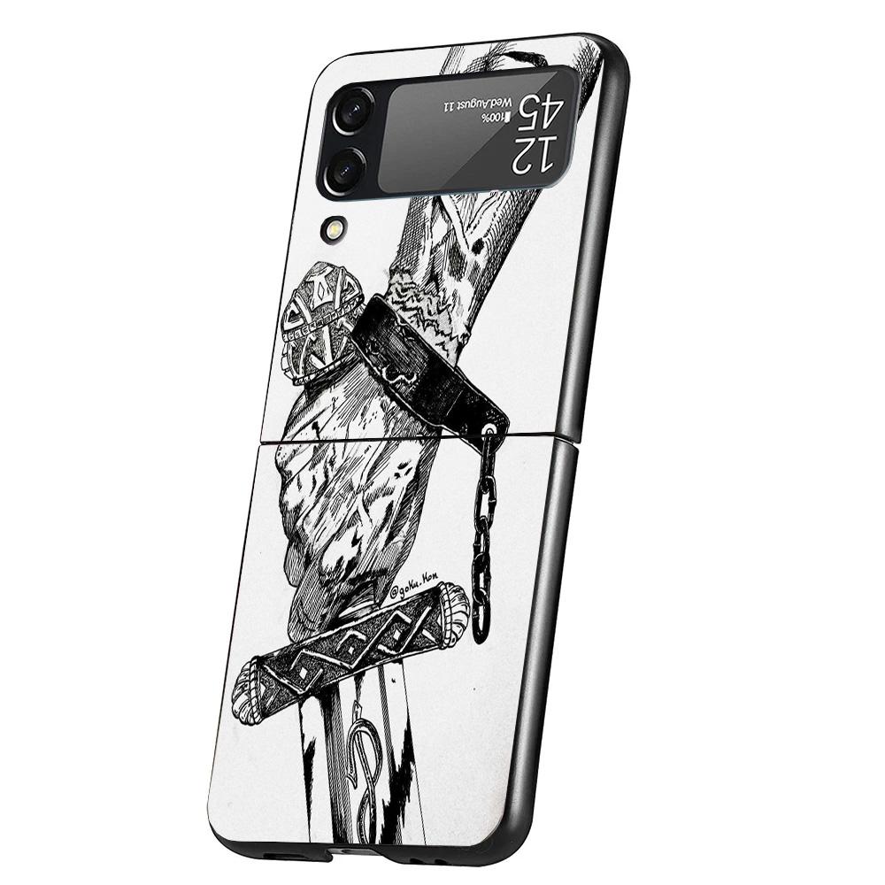 

Vinland Saga Case Phone Cover for Samsung Galaxy Z Flip 6 5 4 3 5G ZFlip6 ZFlip5 ZFlip4 ZFlip3 Black Hard Trend Fundas Galaxy ZFlip3