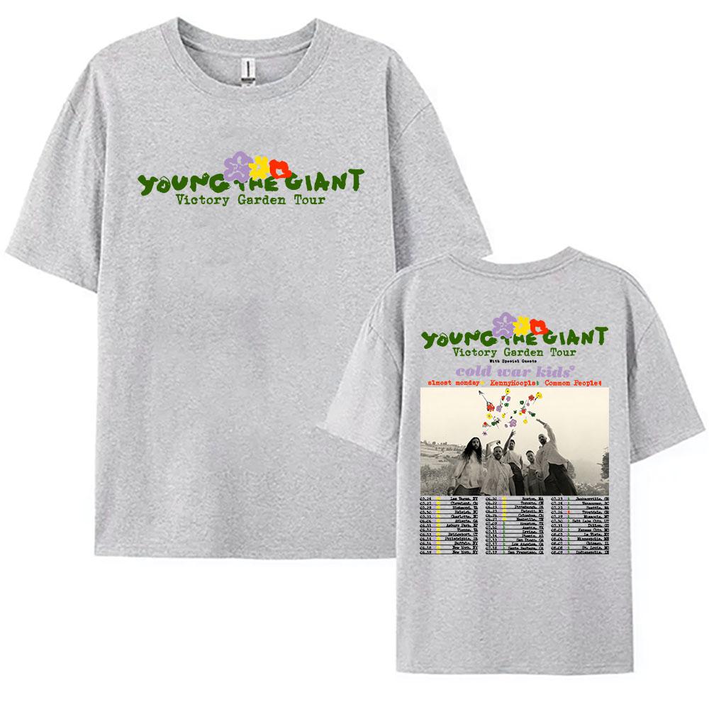 

Young The Giant Victory Garden Tour 2026 Tshirt Summer Oneck Short Sleeve Female Tshirts Casual Loose Unisex Tees Top Print 4XL