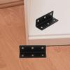 5Pcs Stainless Steel Angle Brackets Extended Heavy Duty Corner Brace for Wood Furniture Shelf Support Garden Bed Gate