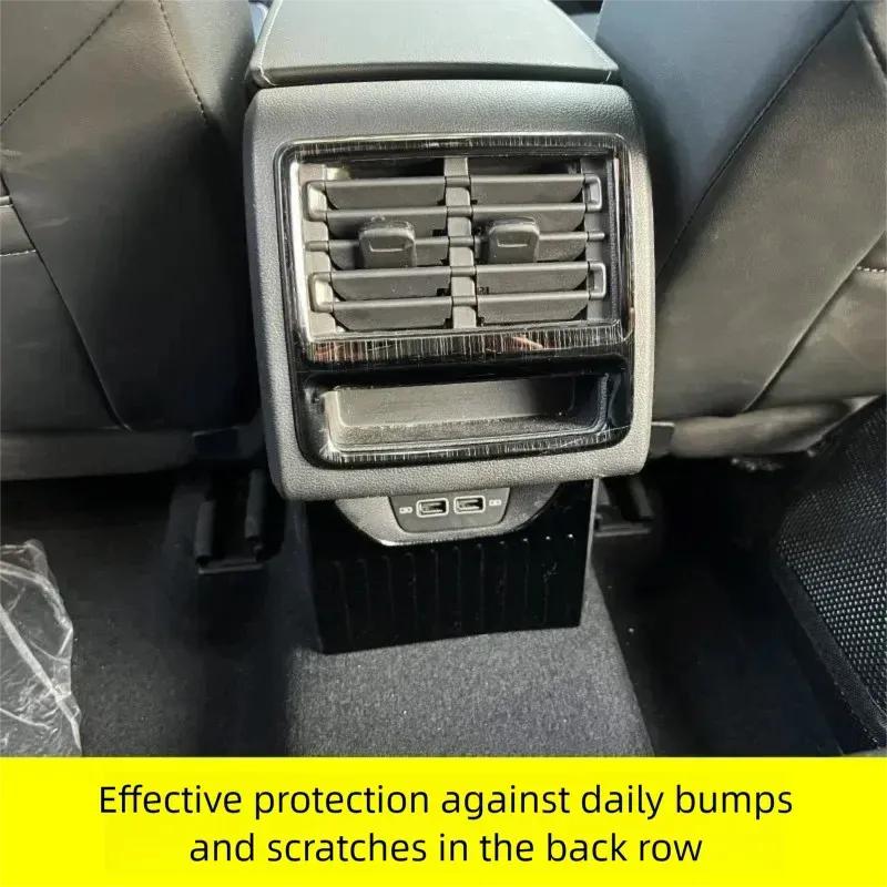 For Volkswagen Golf 8/8.5 MK8 Interior Accessories, Rear Armrest Air Vent Cover Trim, USB Frame & Anti-Kick Protector Plate