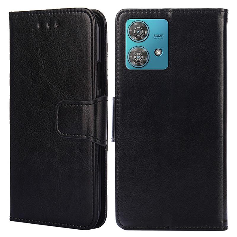For Motorola Edge 40 Neo 5G Case TPU+PU Leather Wallet Stand Smart Phone Cover