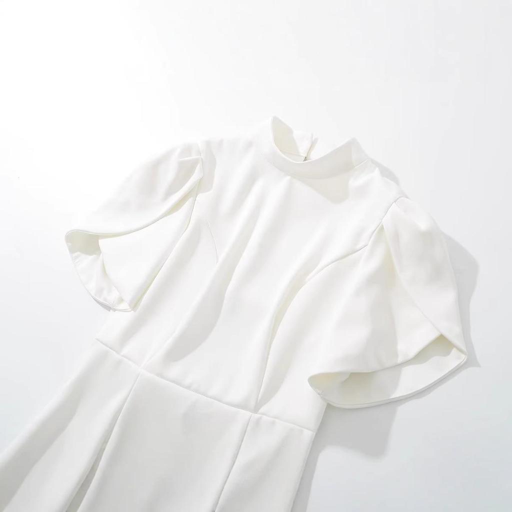 2024 Winter Women's European & American Bow Short Dress