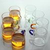 Heat-Resistant Glass Tea Cup with Handle - Household Gongfu Style, Transparent and Thickened for Individual Use
