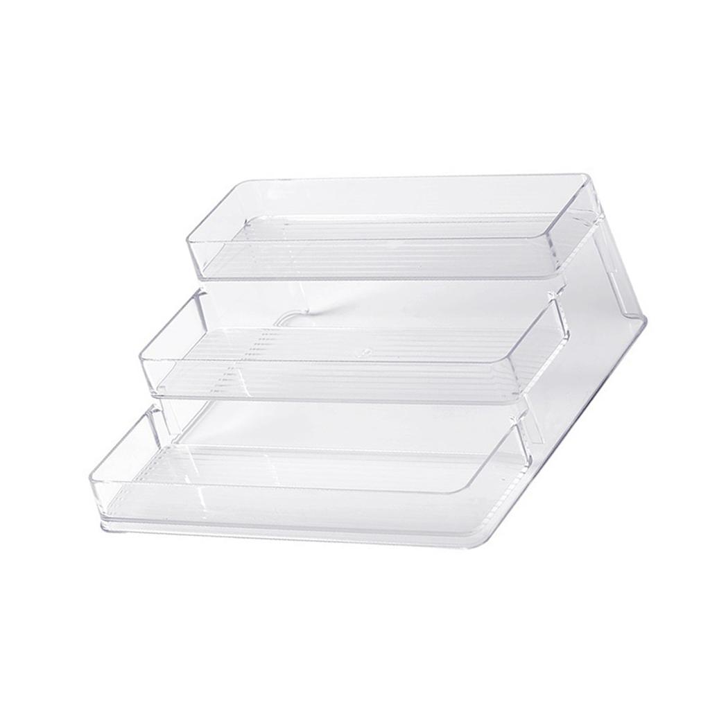 Nail Polish Organizer Holder Rack Shelf 3 Tier Multifunctional Transparent Nail Polish Display Rack