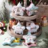Christmas Tin Box Star Shaped Chocolate Cookies Candy Box With Hanging Rope Christmas Storage Box Ornaments Gifts