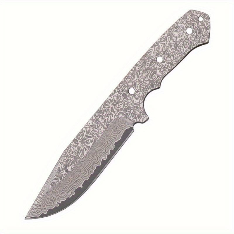 

Заготовка для ножа из дамасской стали, полуфабрикат, бытовой, для самостоятельной сборки, принадлежности, аксессуары для ножа с фиксированным клинком, кухонный