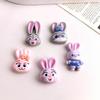 Zootopia Rabbit Police Officer Resin Charm: Hair Clip/Tie, Pendant, Ornament Accessories