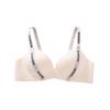 Sexy Large Size Letter Shoulder Strap Seamless Underwear Women's Small Breasts Gather and Show Large Without Steel Ring Upper Support Anti-sagging