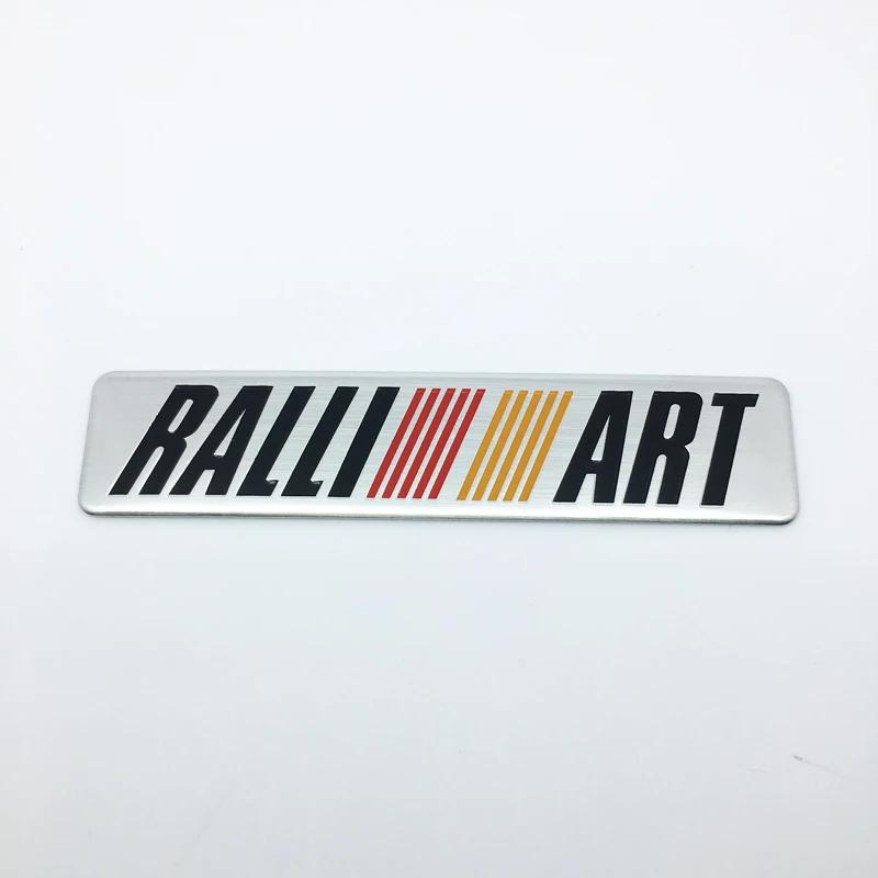 

3D Алюминиевая Наклейка Буквы Логотип RALLIART Эмблема Автомобиля Значок Наклейки Аксессуары Для ancer asx outlander pajero galant Mitsubishi серебряный