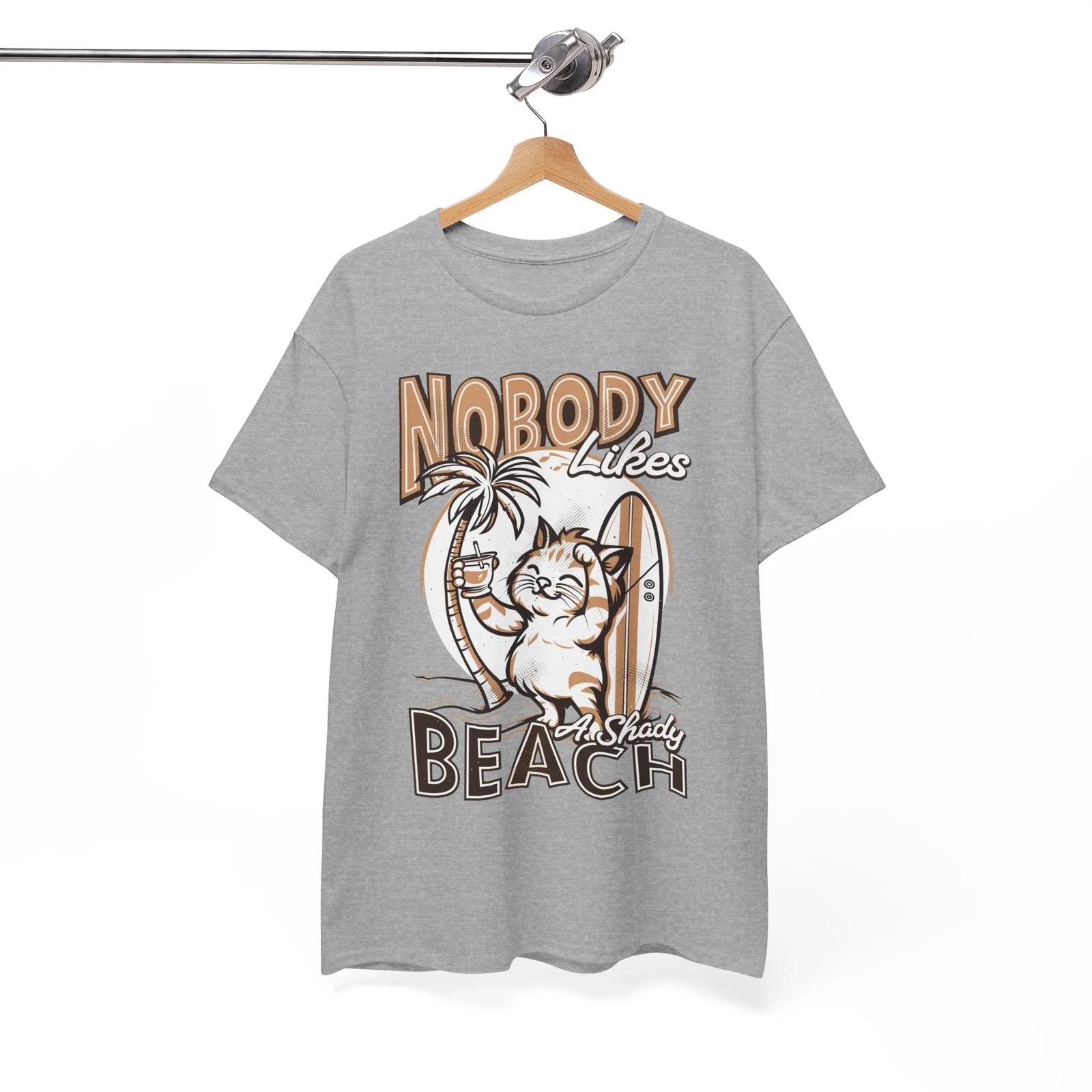 Punny T-Shirt - The Best Tee for Fans of Clever Puns Nobody Likes A Shady Waves 4XL