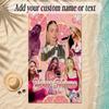 Beach TowelRoxy Dekker Custom Name Text Personalized Soft Towel for Beach Pool Indoor Home Decor Gift