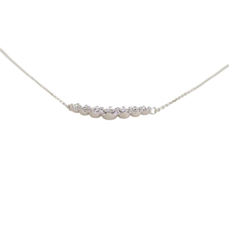 4℃  Necklace K18 white gold/diamond Women
