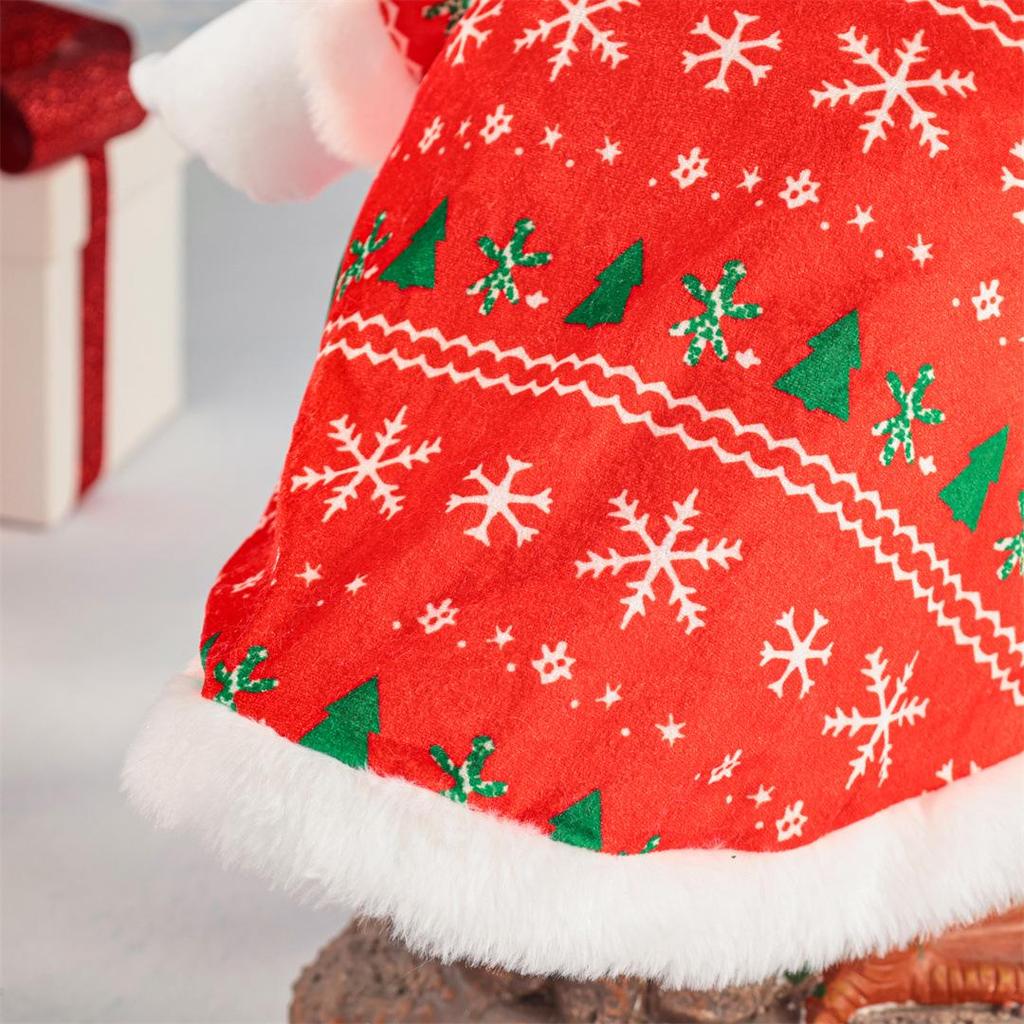 Christmas Santa Coat for Porch Goose Decoration